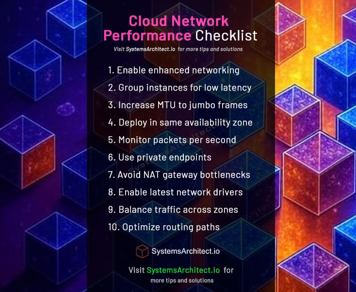 Cloud Network Performance Checklist | SystemsArchitect ...