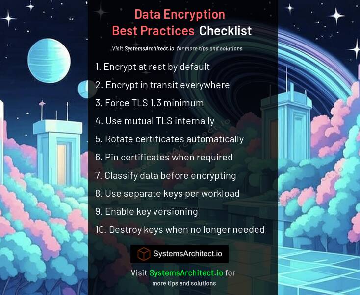 Data Encryption Best Practices Checklist... | SystemsArchitect ...